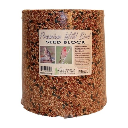 Sahuaro Seed Sahuaro Seed 8293425 Assorted Species Bird Food Block for Millet; 15 lbs 8293425
